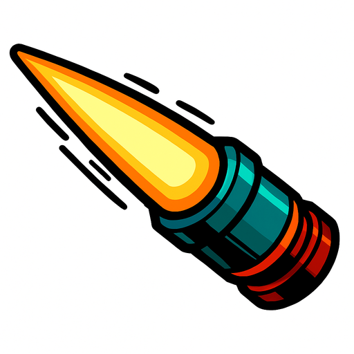 ışın mermisi.
In-Game asset.  2d.  High contrast.  No shadows