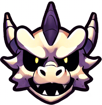 The dragon has much bigger yellow pupils