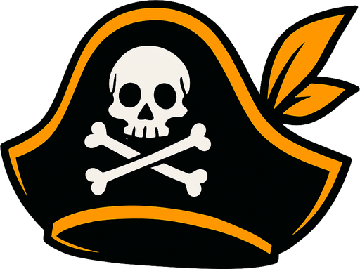 Pirate hat.
In-Game asset.  2d.  High contrast.  No shadows