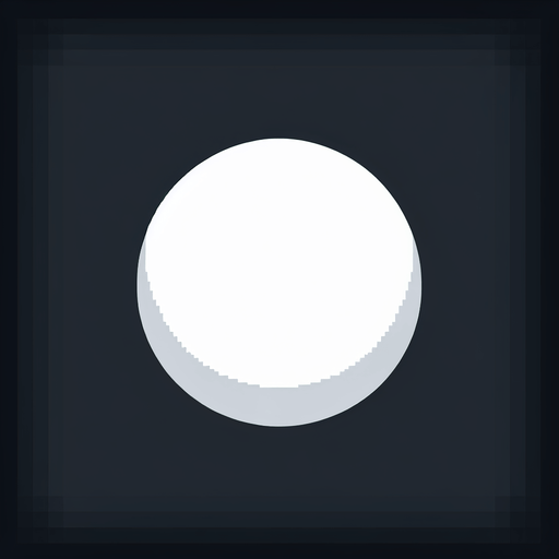 a white dot
Single Game Texture. In-Game asset. 2d. Blank background. High contrast. No shadows.