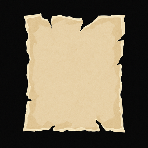 torn paper.
In-Game asset.  2d.  High contrast.  No shadows