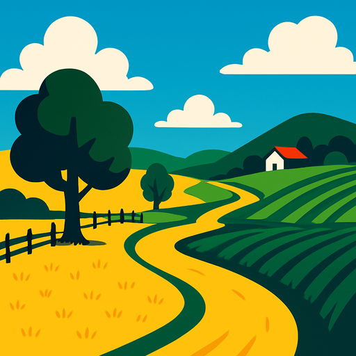 Fond d'écran campagne.
In-Game asset.  2d.  High contrast.  No shadows