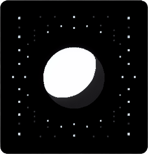 a white dot
Single Game Texture. In-Game asset. 2d. Blank background. High contrast. No shadows.