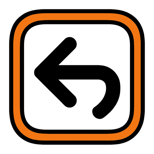 back button.
In-Game asset.  2d.  High contrast.  No shadows