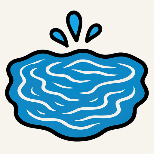 Water.
In-Game asset.  2d.  High contrast.  No shadows