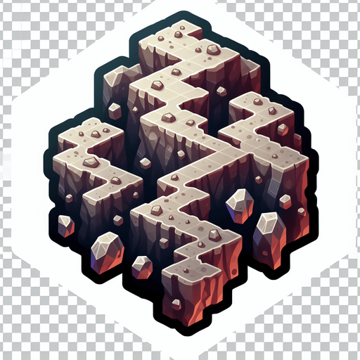 Um asteroide torto com crateras, 2d jogo, fundo png.
Asteroide torto