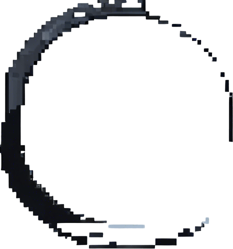 Black outline around the white bubble. Pixel