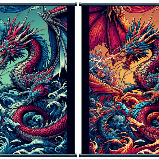 Dragons.
Single Game Texture. In-Game asset. 2d. Blank background. High contrast. No shadows.