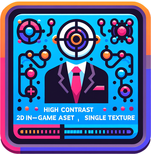 Create a button for hiring employees for an AI buisness.
Single Game Texture.  In-Game asset.  2d.  Blank background.  High contrast.  No shadows
