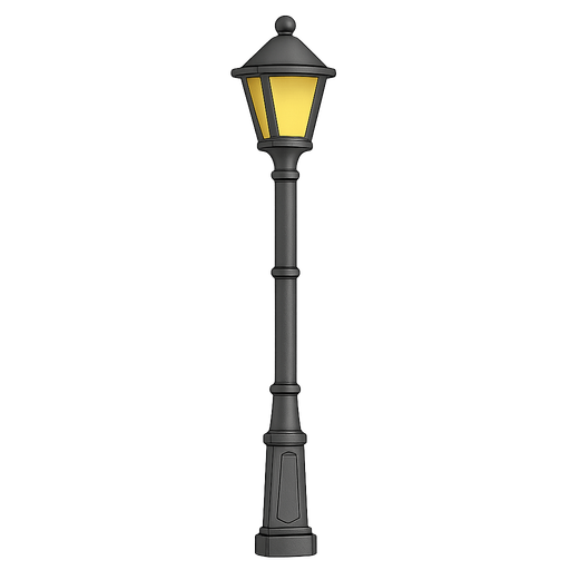 güzel bir sokak direği
. No background. Transparent background. Blank background. No shadows. 2d. In-Game asset. flat