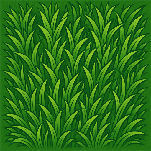 bird's eye view of grass.
In-Game asset.  2d.  High contrast.  No shadows