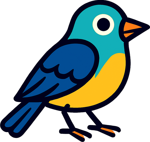 haz un pájaro.
In-Game asset.  2d.  High contrast.  No shadows