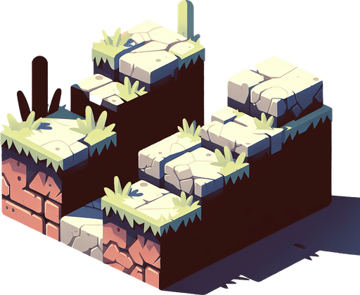 obstacle.
Single Game Texture.  In-Game asset.  2d.  Blank background.  High contrast.  No shadows