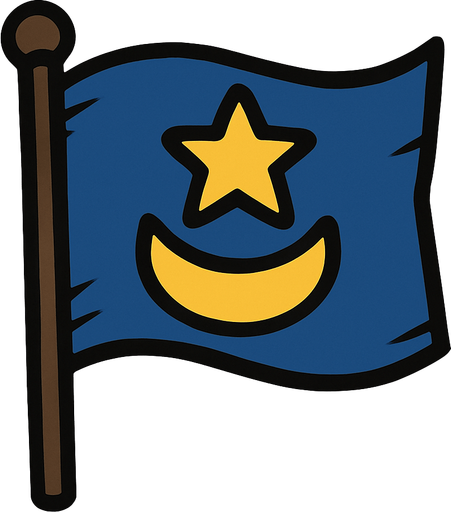 Flag.
In-Game asset.  2d.  High contrast.  No shadows