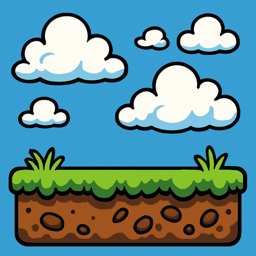 Add some clouds.
In-Game asset.  2d.  High contrast.  No shadows