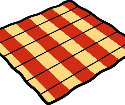 picnic rug bg.
In-Game asset.  2d.  High contrast.  No shadows