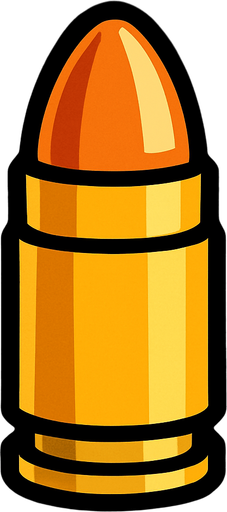 Mermi.
In-Game asset.  2d.  High contrast.  No shadows