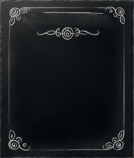 "RULES" handwritten in chalk