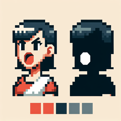 shouting person. Single Game Texture. In-Game asset. 2d. Blank background. High contrast. No shadows. Retro..
Single Game Texture. In-Game asset. 2d. Blank background. High contrast. No shadows.