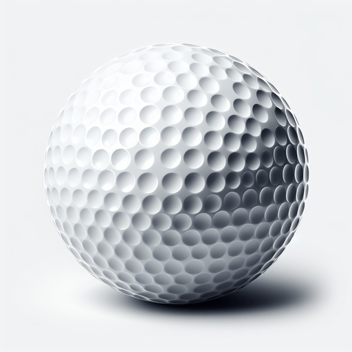 Balle de golf.
Single Game Texture. In-Game asset. 2d. Blank background. High contrast. No shadows.