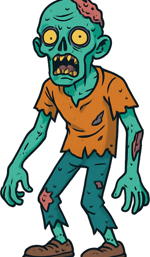 draw a single zombie.
No shadows