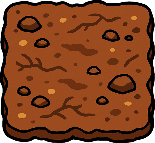 Toprak.
In-Game asset.  2d.  High contrast.  No shadows