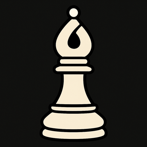 White Bishop Chess.
In-Game asset.  2d.  High contrast.  No shadows