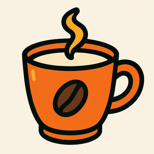 coffee cup.
In-Game asset.  2d.  High contrast.  No shadows