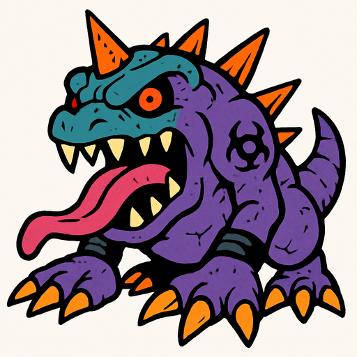 Digimon Virus terrestre.
In-Game asset.  2d.  High contrast.  No shadows