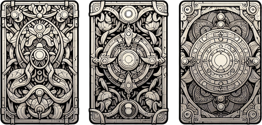 cardback mg.
Single Game Texture.  In-Game asset.  2d.  Blank background.  High contrast.  No shadows