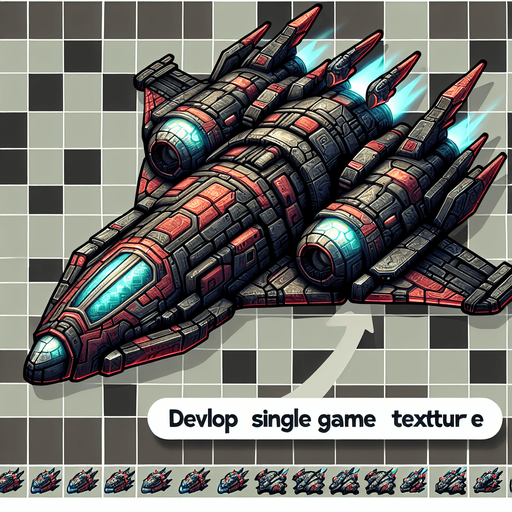 enemy space ship
Single Game Texture. In-Game asset. 2d. Transparent background. High contrast. No shadows.