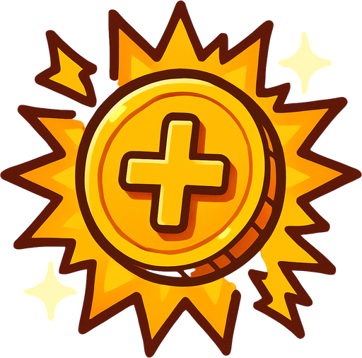 + gain coin effect.
In-Game asset.  2d.  High contrast.  No shadows