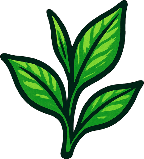 Tea leaf.
In-Game asset.  2d.  High contrast.  No shadows