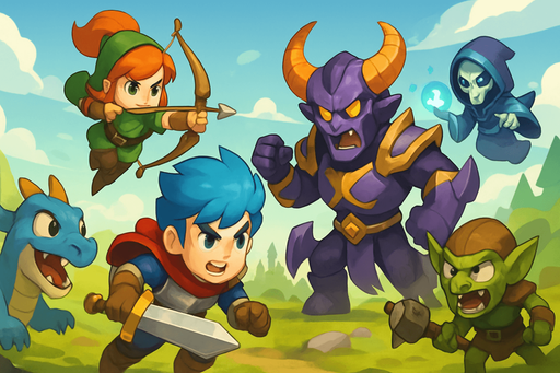 Fullscreen modern App Store landscape banner, 16:9, high definition, for a game. No text on banner!