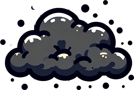 A dust cloud. cartoon
Single Game Texture.  In-Game asset.  2d.  Blank background.  High contrast.  No shadows