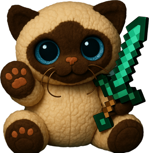 Add a Minecraft emerald sword.