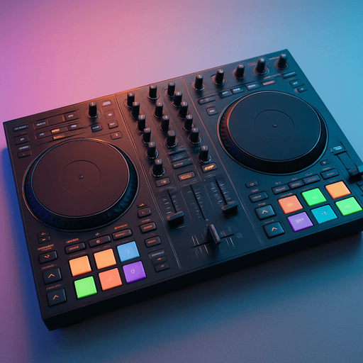 Empty dj deck