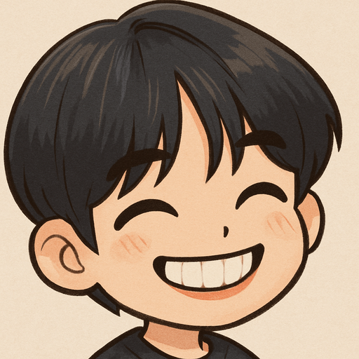 Make him in cartoon chibi style, retains key facial features like his heartfelt smile and expressive eyes that curve when he smiles
