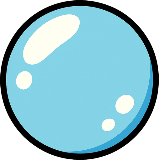 baloncuk açık renk.
In-Game asset.  2d.  High contrast.  No shadows