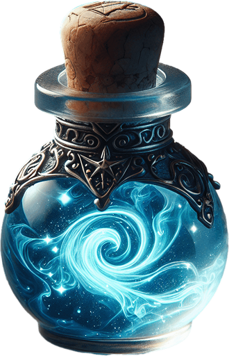 blue potion
a blue potion