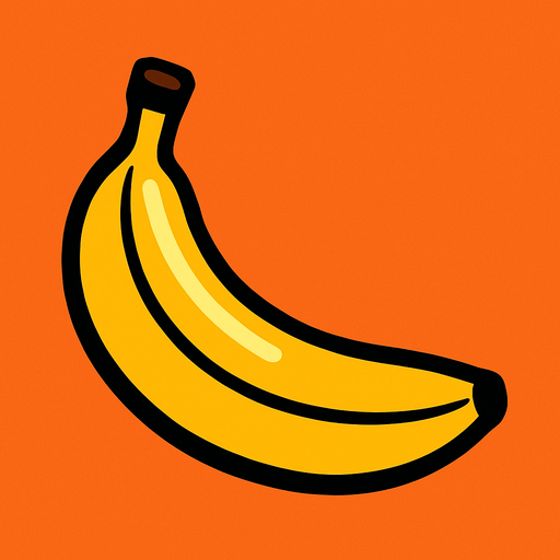 Banana.
In-Game asset.  2d.  High contrast.  No shadows