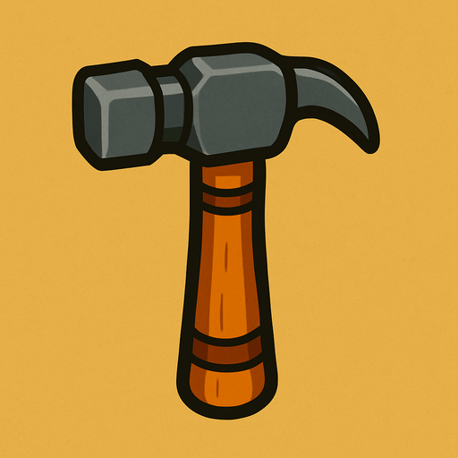 Hammer.
In-Game asset.  2d.  High contrast.  No shadows