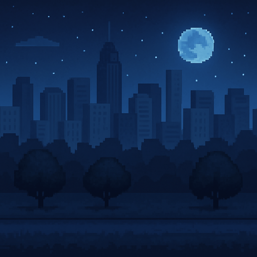 same picture but night