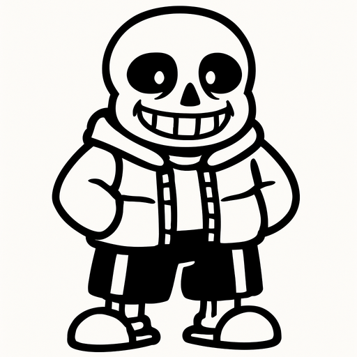 Sans pintado de color verde.
In-Game asset.  2d.  High contrast.  No shadows