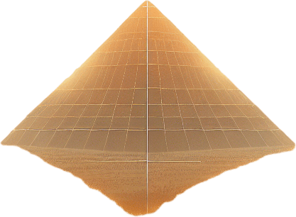 An animated image of a desert with a pyramid.
Single Game Texture. In-Game asset. 2d. Blank background. High contrast. No shadows.