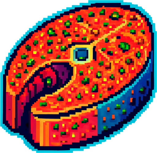 This fish steak with spices added to.