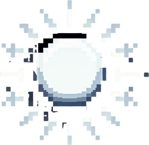 Genera un boton blanco en pixel art sin texto.
Single Game Texture.  In-Game asset.  2d.  Blank background.  High contrast.  No shadows