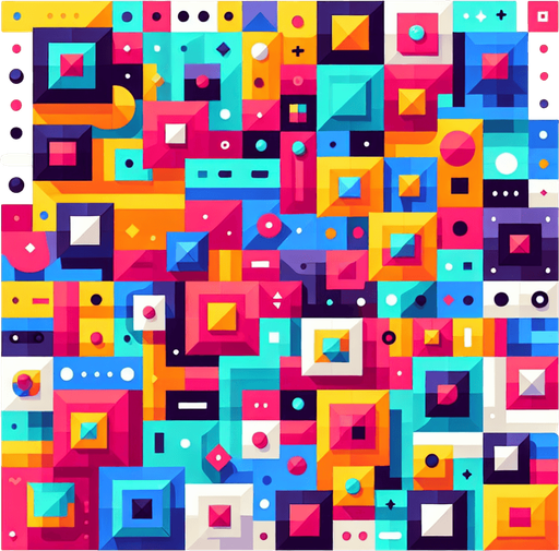 Background with lots of squares.
Single Game Texture.  In-Game asset.  2d.  Blank background.  High contrast.  No shadows