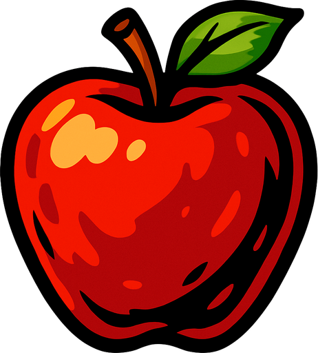just apple picture..
In-Game asset.  2d.  High contrast.  No shadows