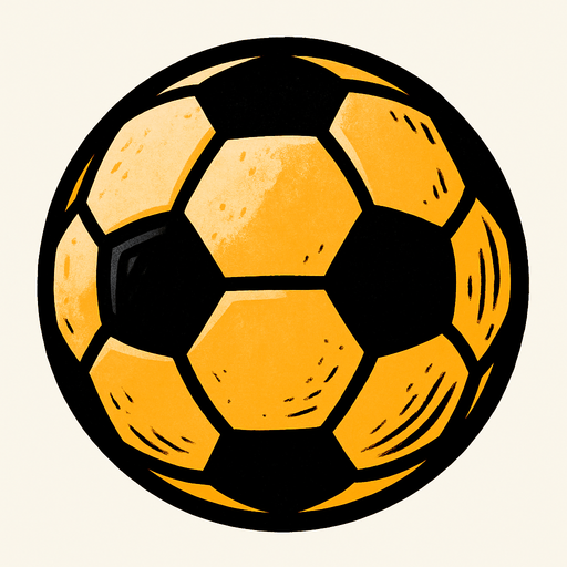 Futbol topu.
In-Game asset.  2d.  High contrast.  No shadows
